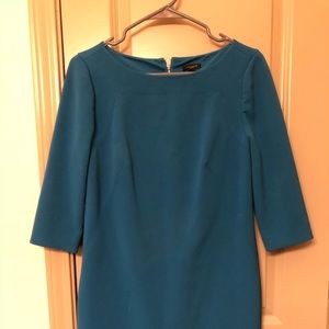 Ann Taylor teal shift dress